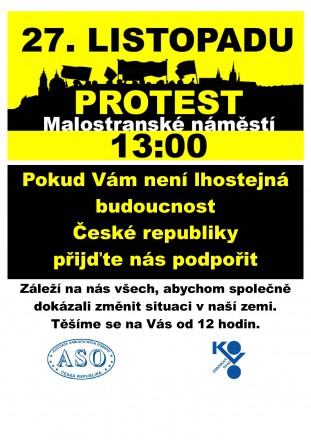 27.listopad DEN PROTESTU 